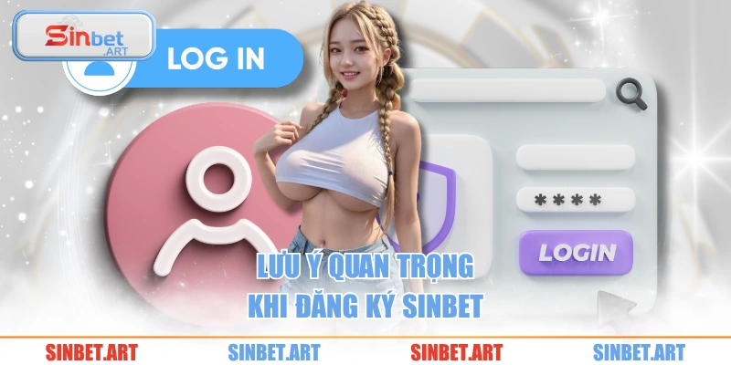 Lưu ý quan trọng khi đăng ký SINBET